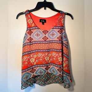 by & by vintage inspired Multicolor Patterned Tank Top